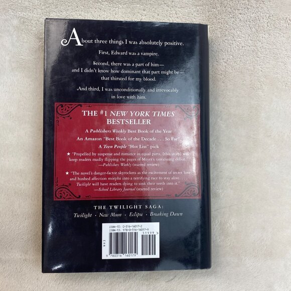 Twilight (The Twilight Saga, Book 1) Hardcover by Stephenie Meyer - Picture 3 of 3